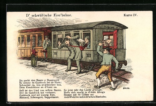 Künstler schwäb sche - künstler-ak, d´schwäb´sche