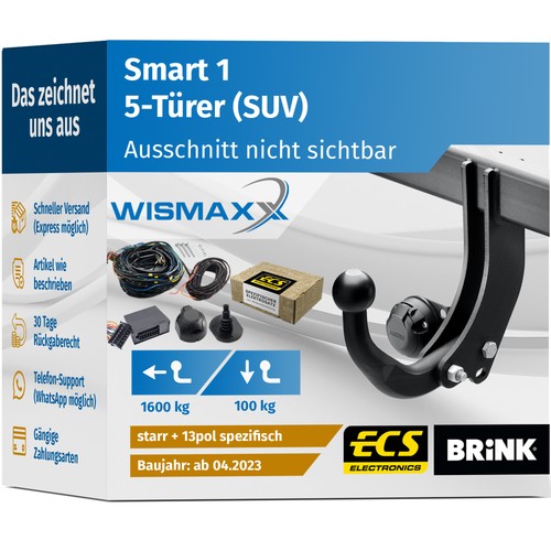 Anhängerkupplung für smart - anhÄngerkupplung, 1