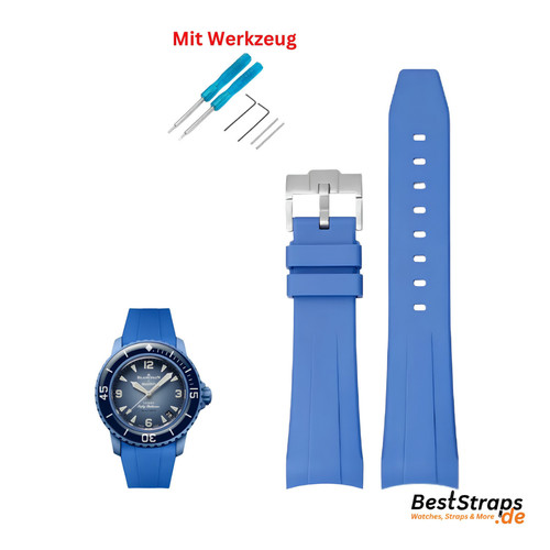 Silikon armband blau blancpain - armband,