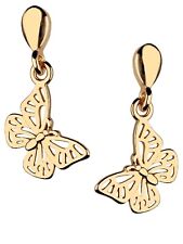 Gold Ohrringe Schmetterling