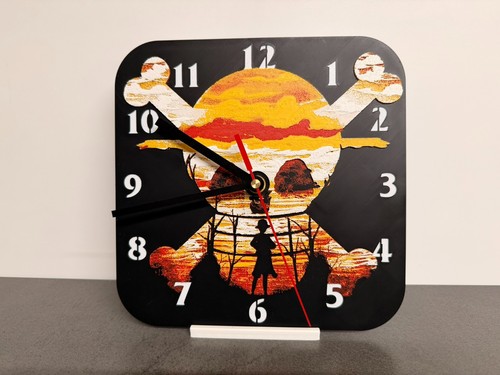 Hueforge wanduhr piratenbande - hueforge,