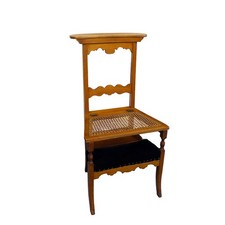 Betstuhl Gebetsstuhl Meditationsstuhl Antik 1930 Buche B: 47,5 cm -11876-