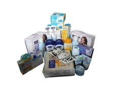 Wundertüte Mysterium Box baby Schwangerschaft Pflege Creme Binden 27tlg Set 
