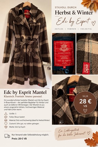 Edc esprit damen mantel - by,