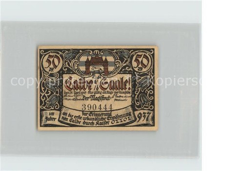 Calbe saale pfennig - calbe, 50