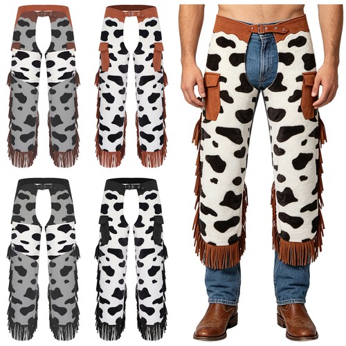 Herren cowprint chaps - herren,