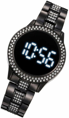 Damen schwarz armbanduhr - schwarz,