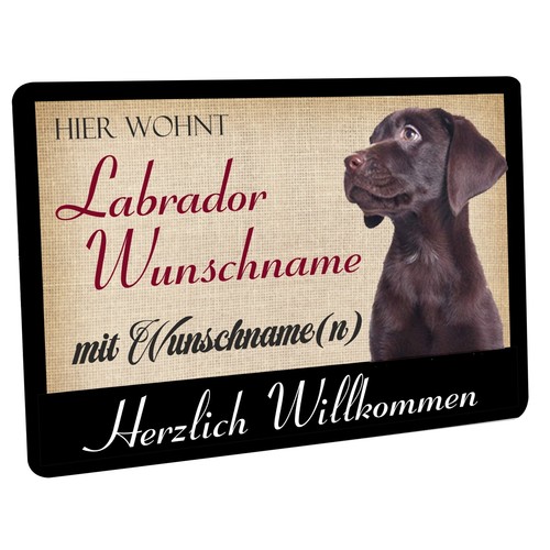 Fussmatte hier wohnt - hier,