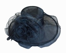 Eleganter damenhut schwarz - damenhut,