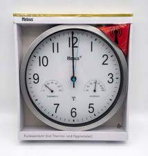 Mebus Funk Wanduhr Thermometer