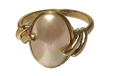 925 Silber Ring vergoldet