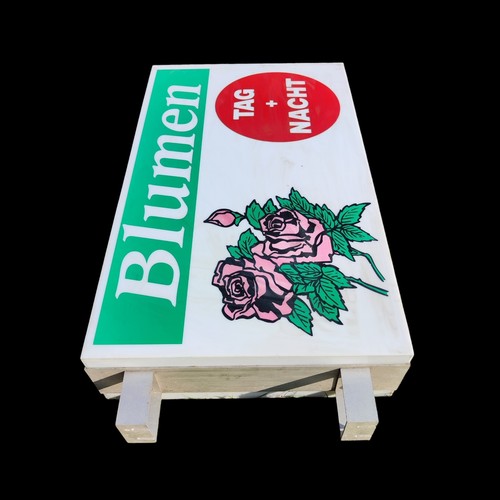 Blumen leuchtreklame werbung - blumen,