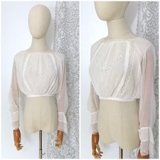 Antike Langarmbluse 1900er