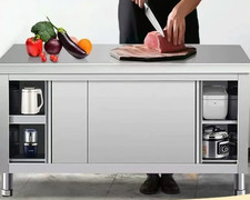 Küchenschrank Werkbank Gastro Tisch Edelstahl