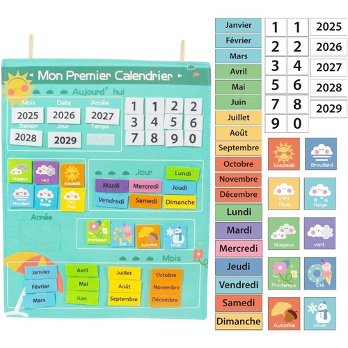 Wandkalender stoff kinder - wandkalender,