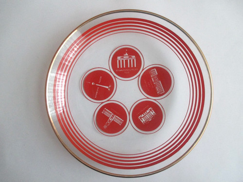 Ddr originaler glasteller mit - ddr,,