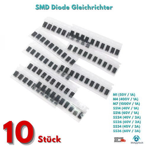 10x smd diode m7 t4 - 10x, -smd