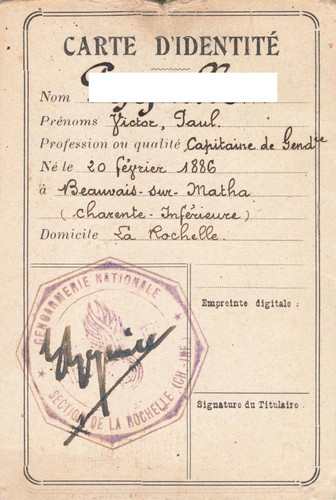 Altes papier ausweis - altes,