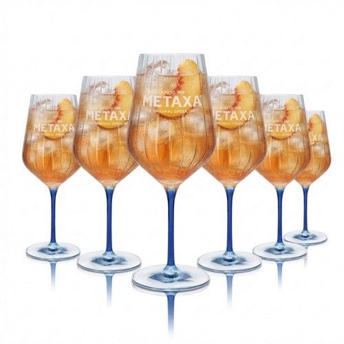 Metaxa glas brandy gläser - 6x,