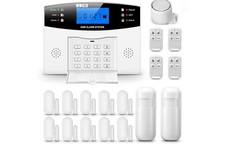 PGST Alarmanlage 18 Stück,2G GSM+WLAN Einbrecher für Haussicherheit,Echtzeit App