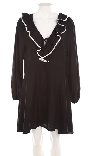 Kleid minikleid langarm - h&m, m