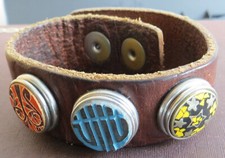 Noosa Amsterdam Lederarmband , Gr. S  mit 3 Chunks