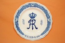 Seltener Regimentsteller K.S. Leib Regiment 100 Sachsen Dresden / Meissen  / V