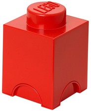 LEGO Aufbewahrungsstein STORAGE BRICK 1 1,2 Liter rot