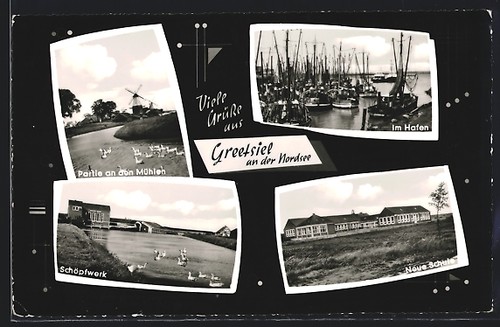 Ansichtskarte greetsiel - ansichtskarte,