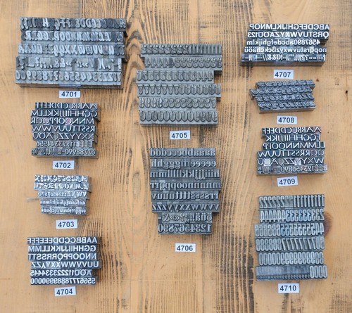 Bleischrift set zur - set,