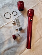 Maglite Taschenlampe Ca32cm Lang rot Vollfunktionsfähig gebraucht +Ersatzteile 