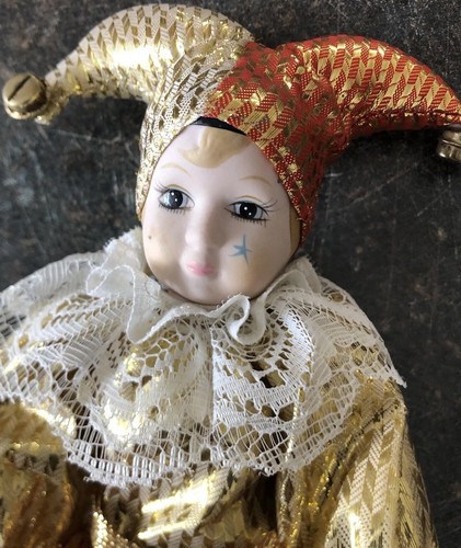 Harlekin sammlerpuppe vintage - harlekin, sammlerpuppe,