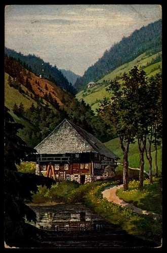 Schwarzwald künstlerkarte - ak,