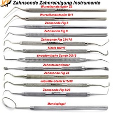 Zahnsonde Zahnsteinkratzer Zahnreiniger Sonde Dental Mundspiegel Zahnmedizin CE