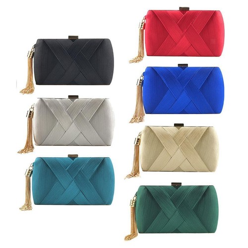 Retro satin damentasche - satin,