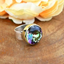 Regenbogen Mystic Topas Ring