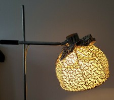 Lampe Stehleuchte Stableuchte 70er Vintage Chrom Stehlampe