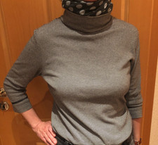 Vanilia Pullover/Shirt 100% Baumwolle Gr.38 schwarz/weiß gestreift