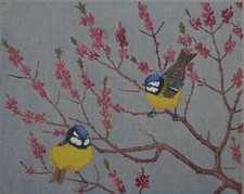 Blaumeisen Martin Erich Philipp 1887 Farbholzschnitt