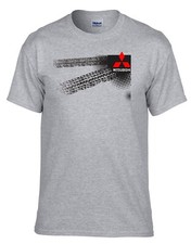 Mitsubishi - Auto Logo car Grau T-Shirt -035-Grau