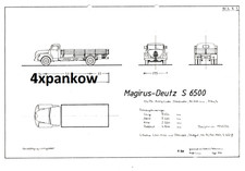 Original Petermann Skizze: Magirus-Deutz S 6500 für 1:90