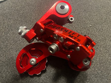 Proshift Precision Billet Schaltwerk CNC Rot kurzer Käfig Top Zustand, no Paul !