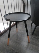 Holz Beistelltisch Dreibein