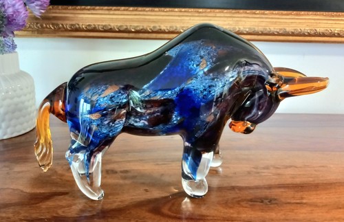 Glasfigur stier skulptur glas - stier,