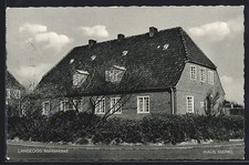 Ansichtskarte Langeoog / Nordsee, Partie mit Haus Hapke 1958 