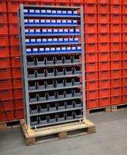Schulte Fachregal Länge 1055 mm Fachbodenregal Lagerregal mit Lagerbehälter