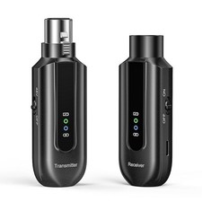 POGOLAB XLR Mikrofon Sender Empfänger, 2.4G Kabelloses Funkmikrofon-Adapter f...