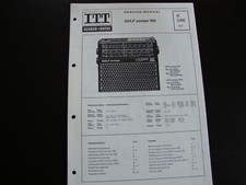 Original Service Manual Schaltplan  ITT Schaub Lorenz Golf europa 108