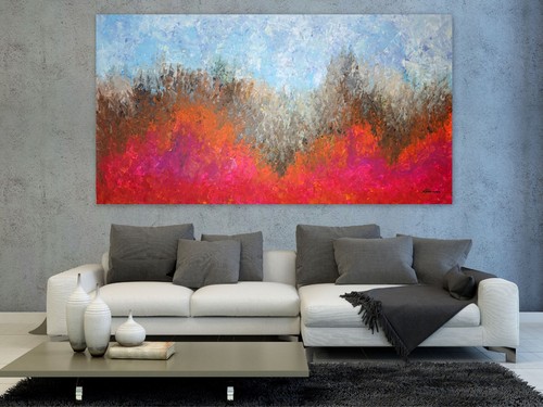 Weise xxl acryl bild - acryl, abstrakt