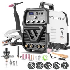 STAHLWERK Schweißgerät 3 in 1 Kombi AC/DC WIG 200 Plasma ST IGBT – ARC/MMA, CUT